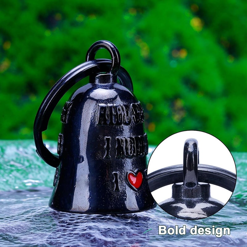 CYZBTBl Motorcycle for Bells - Motorcycle Angel Bell for Men Women,Bell Biker Accessory,Guard Riding Safety - Image 5